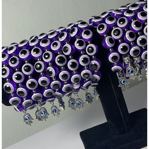 2pcs Kymyad Blue Eye Bohemian Bracelets Set With And Of Hamsa
