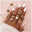 12 Pcs/set  Knuckle Ring Set For Ladies  Women Rings Jewelry Fashion Gift
